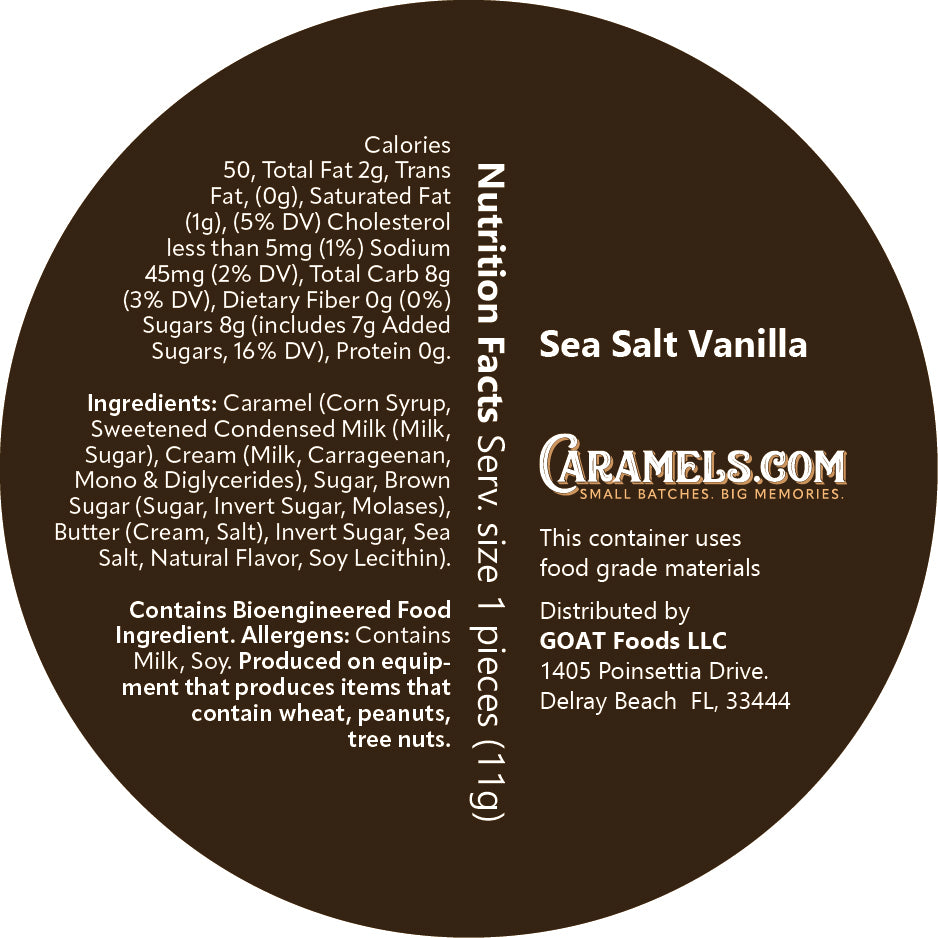 Sea Salt Vanilla Caramels